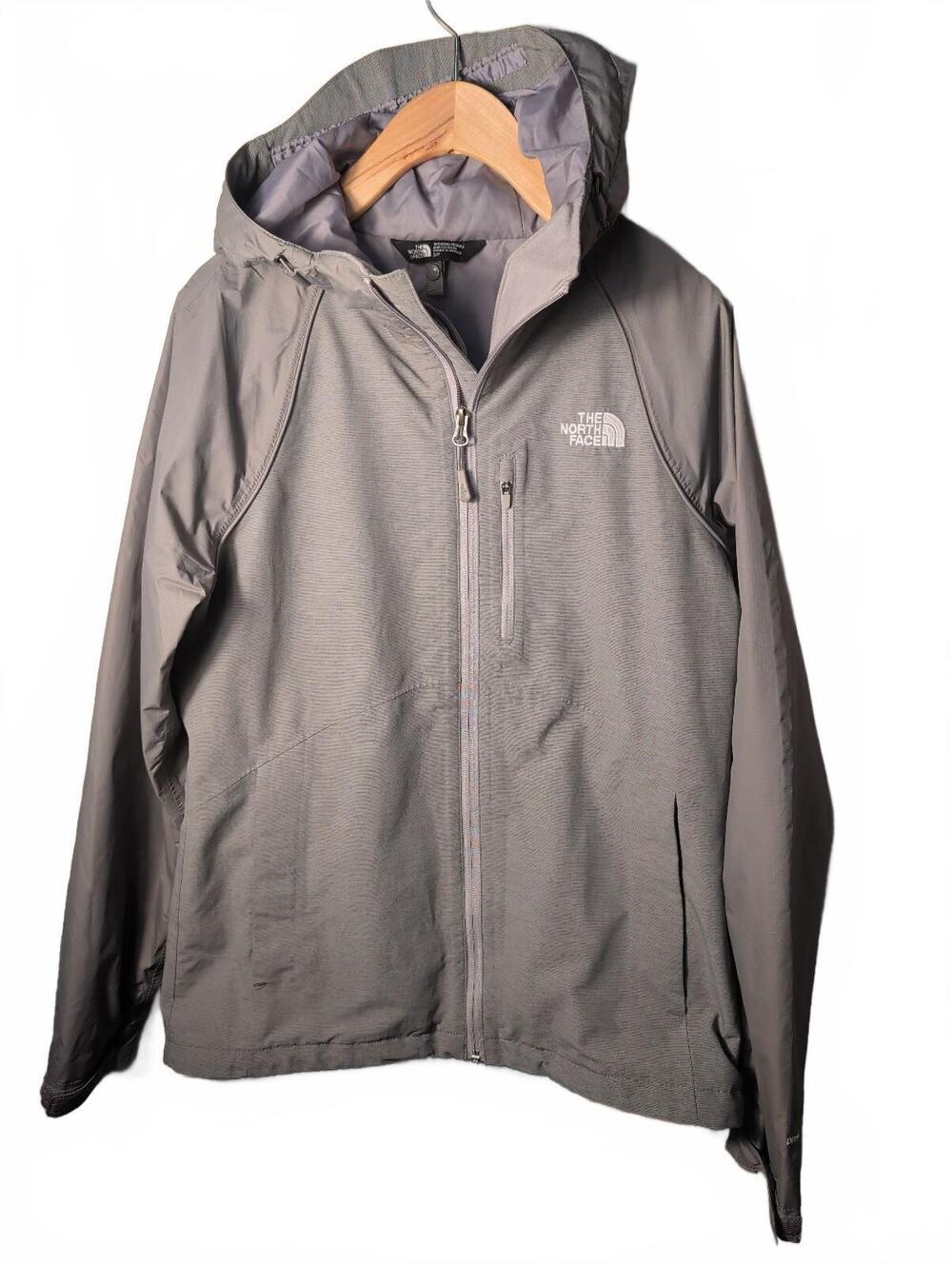 The North Face Women's Apex Bionic Hooded Utility Jacket Gray Silver Nylon Softs